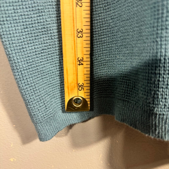 XL Cyrus Blue Open Front Knit Cardigan Sweater - Picture 8 of 10